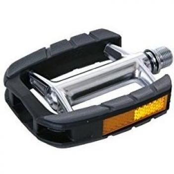 Contec CPI-036 - Pedal de bicicleta, 9/16, color negro y plateado