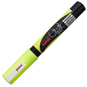 Marcador Tiza LIQUIDA UNI BALL Chalk Marker PWE 3MS 0 7 mm Amarillo