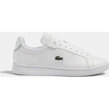 Lacoste Carnaby Pro Niño Zapatillas Bajas Casco con Logotipo Lateral y Cierre de Cordones Blancas Sintéticas