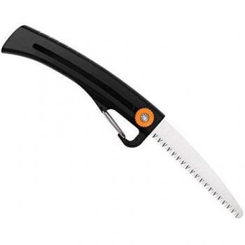 Sierra de mano de poda plegable Fiskars SW16, longitud de la hoja 16 cm