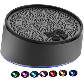 Altavoces Bluetooth - AILINA S7 Mini Altavoz portátil recargable con luces LED que cambian de color, micrófono incorporado para reproductores de MP3, teléfonos inteligentes, almohadillas