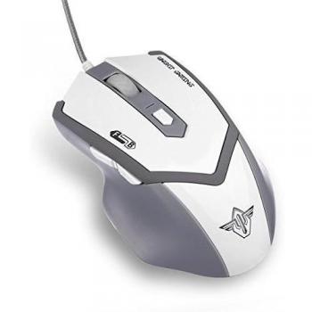 kaimeng Mystic Blue Luz Respiración 800dpi/1600dpi ajustable/2000dpi Juego de ratón/ratón con 6 botones para Gamer, PC, Mac