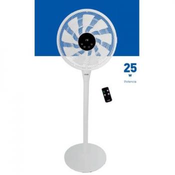 Ventilador de pie HTW Yuga VP-25YG DC 25W con mando a distancia y 9 aspas