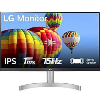 Monitor TV LG 24 LED IPS Full HD 1920x1080, Flicker Safe, 75Hz, 2x HDMI, VGA, Audio Stereo Blanco