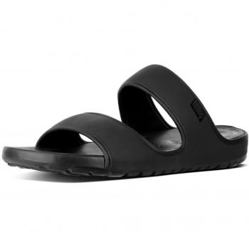 Fitflop Lido Double Slide Sand Neopr - Sandalias de Hombre EN Color Negro, Talla 43 EU