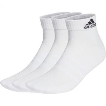 Adidas Cushioned Sportswear Ankle Socks 3-Pack White/Black Unisex Size 49-51