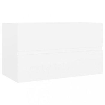 Gabinete blanco lavabo 80x38,5x45 cm madera contrachapada multicapa