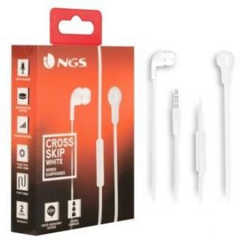 Auriculares NGS Cross Skip White