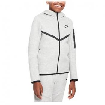 Sudadera con capucha Nike Tech Fleece con cremallera completa para niño/a - Gris - Talla M (137-147 CM)