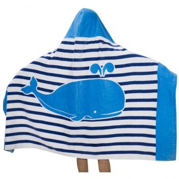 Comfysail Niños Toalla de Baño de 100% Algodón Poncho Toalla de Playa con Capucha de 2-7 años 76*127cm