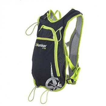 Columbus Ura 7 Mochila de hidratación, Unisex Adulto, Negro/Amarillo Fluorescente, Talla Única