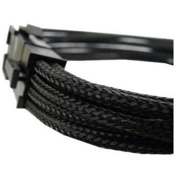 Gelid Solutions Cable 6-2 PIN PCI-E | Single Sleeve Black | AWG 18 | Sizes 30cm | Color: Black