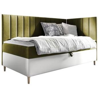 Cama Continental Baltimore 164 con Somier de Cuero Ecológico y Dimensiones 208 x 108 x 115 cm