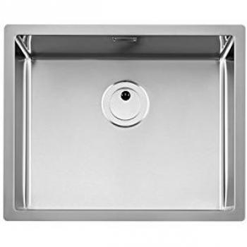 Roca A870E10500 - Fregadero de 1 cubeta de acero inoxidable
