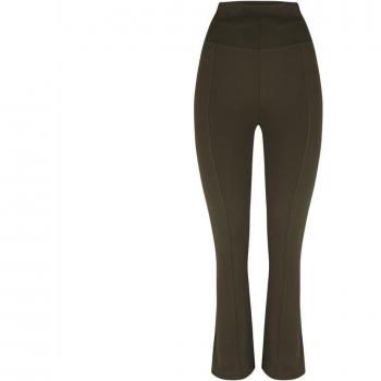 Leggings de Yoga para Mujer Born Living Yoga Chiara en Color Verde Oliva Oscuro