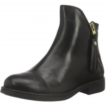 Geox Agata Black Leather Girls' Boots