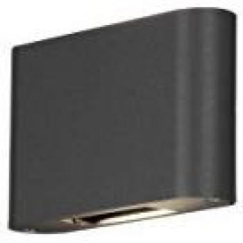 Aplique LED Exterior Chieri 2 Luces 18 cm Antracita, Ajustable, IP54, 12W