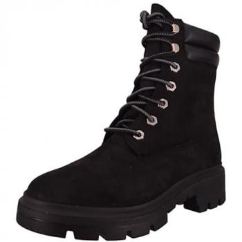Timberland Cortina Valley 6-Inch Lace-Up Waterproof Boot for Women in Black, Size: 7.5