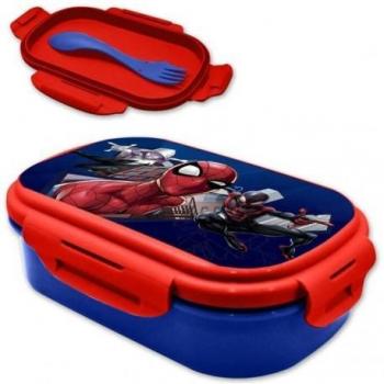 Sandwichera Spiderman Marvel con cubiertos