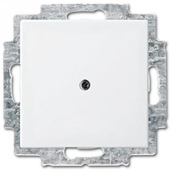 Busch-Jaeger 2538-914 Alpine White Blind Cover with Mounting Ring - Balance SI Series