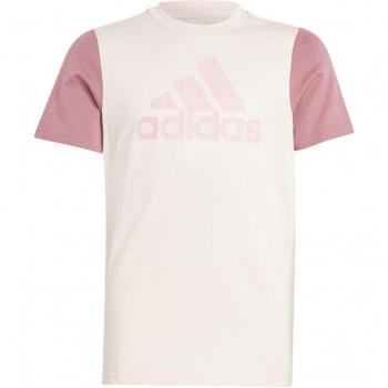 Camiseta adidas Essentials Big Logo Colorblock Cotton Infantil