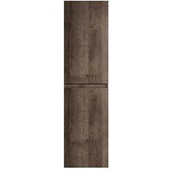 Mueble de baño columna Angela 150 cm Roble Marrón con 2 puertas y estante ajustable
