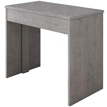 Mesa Consola Extensible Épsilon Gris Cemento 90x75cm