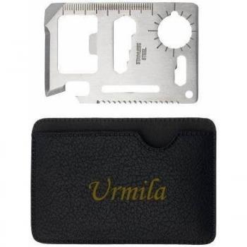 Herramienta multifunción de bolsillo con estuche con nombre grabado: Urmila