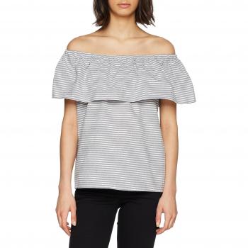 Vila Clothes Videlina Offshoulder Top, Camiseta sin Mangas para Mujer, Multicolor