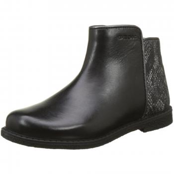 Geox J Shawntel D, Botas para Niñas, Negro