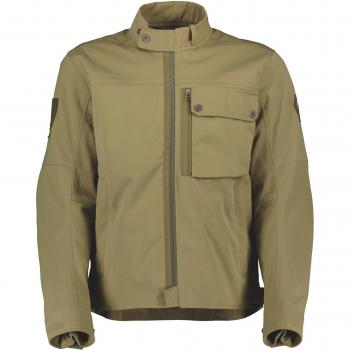 Chaqueta de motocicleta Scott Vintage - Verde Marrón (XL)