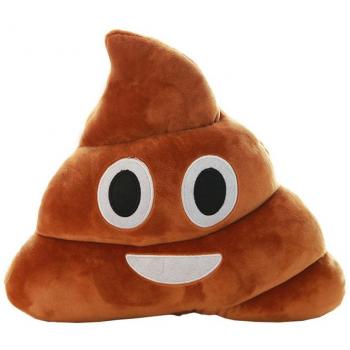 STRIR Emoji Emoticono Cojín Almohada Redonda Emoticon Peluche Bordado Sonriente 14*10*4.5cm/5.5*4*1.8''/