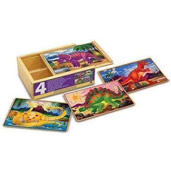 Melissa & Doug- Dinosaur Dinosaurios Juego Jigsaw Puzzle, Color surtido