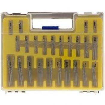 150pcs Brocas Mini Propulsion Pequeño Giro HSS de Precisión con Bolsa de Transporte