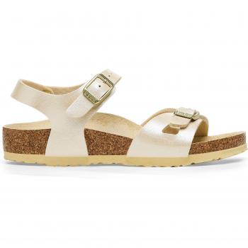 Birkenstock Rio Pearl White Girls' Sandals - Size 24-35