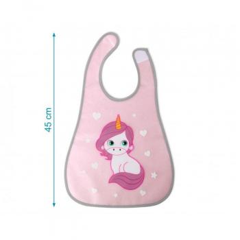 Babero Kiokids Unicornio Rosa Impermeable