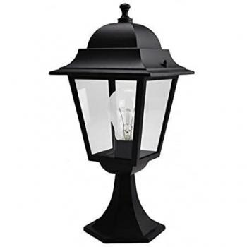 Sobremuro de Aluminio SPICA Negro Ip44 46x21,5x21,5 Cm FABRILAMP