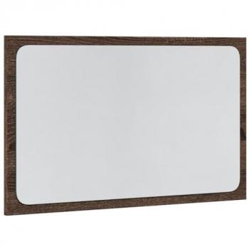 Espejo de baño LED madera ingeniería marrón roble 60x8,5x38 cm