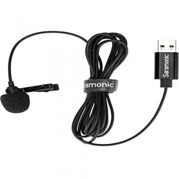 Saramonic SR-ULM10 USB Lavalier Microphone for PC and Mac, 2m Length
