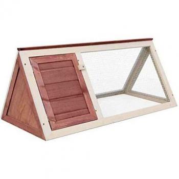 vidaXL Animal Rabbit Cage Brown Wood