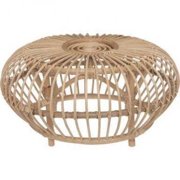 Mesa de Centro Neta de Ratán Natural Artesanal Atmosphera