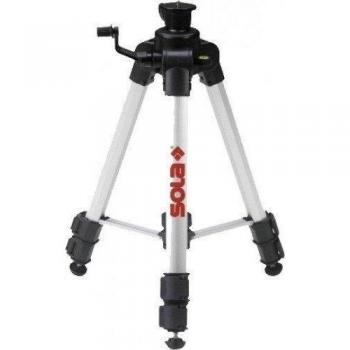 Sola FST - Trípode para nivel láser compacto de aluminio, extensible de 42 a 120 cm, tamaño plegado 46 cm, rosca 1/4”,