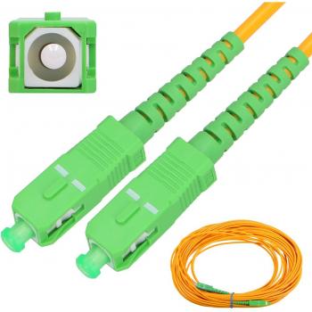 Extralink EX.8529 - Cable de fibra óptica SC FTTH G.657.A1 0,5m Amarillo