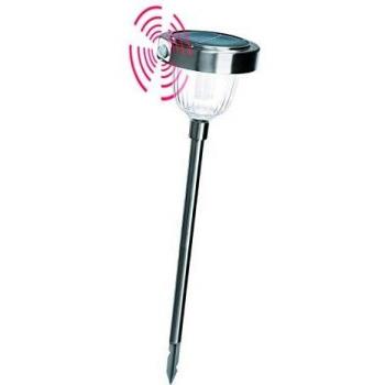 Lámpara LED solar PIR de acero inoxidable Asinara