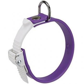 Collar Ergonómico Morado Ajustable para Perro 15-25 cm