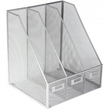 Osco Triple Mesh - Revistero archivador, plateado
