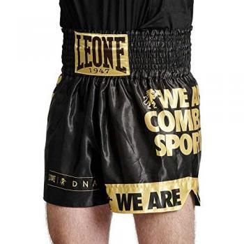 Leone1947 Pantalones Cortos Dna Kick-thai Negro para Hombre