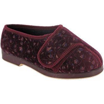 GBS Women's Nola Extra Wide Fit Slipper - Wine - Size UK 3