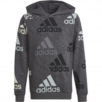 Sudadera con Capucha Unisex Adidas Performance Infantil Gris Oscuro