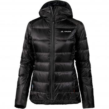 VAUDE Women 's Kabru Hooded Jacket III – Chaqueta Chaqueta de Plumas Natural para los Deportes de montaña Mujer, Mujer, Color Negro, tamaño M